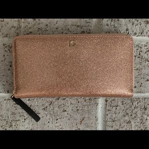Kate Spade Light Pink Glitter Wallet